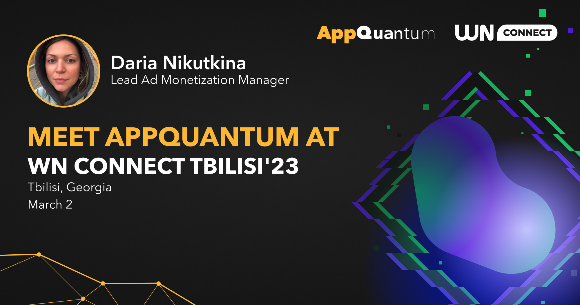 Meet AppQuantum at WN Connect Tbilisi'23!